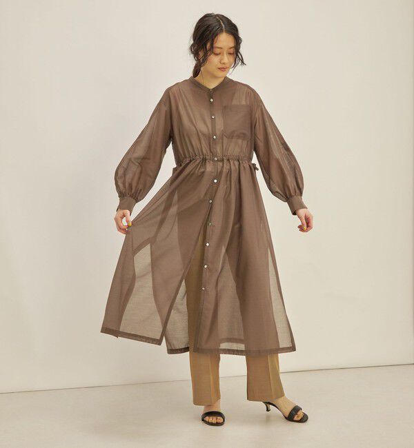 SHIPS for women「〈手洗い可能〉カールマイヤー 羽織り ワンピース◇」|ワンピース|