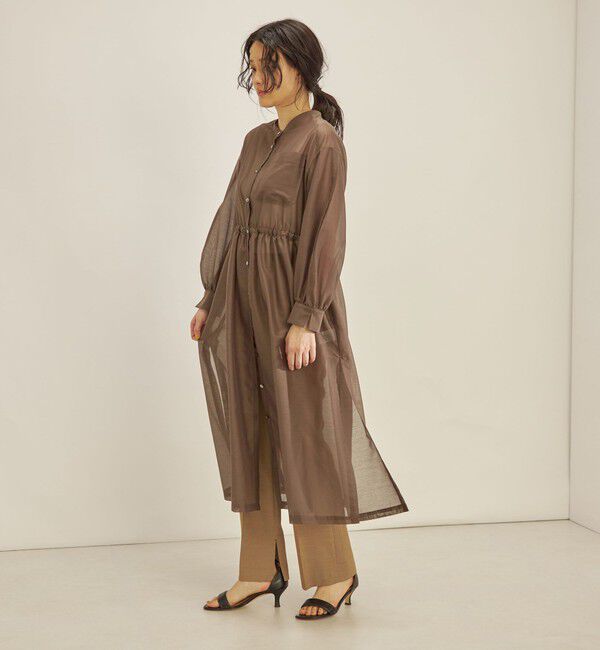 SHIPS for women「〈手洗い可能〉カールマイヤー 羽織り ワンピース◇」|ワンピース|