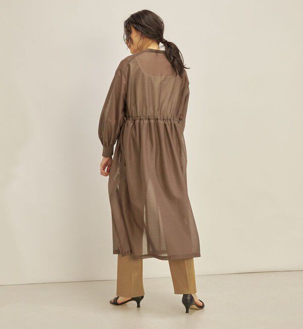 SHIPS for women「〈手洗い可能〉カールマイヤー 羽織り ワンピース◇」|ワンピース|