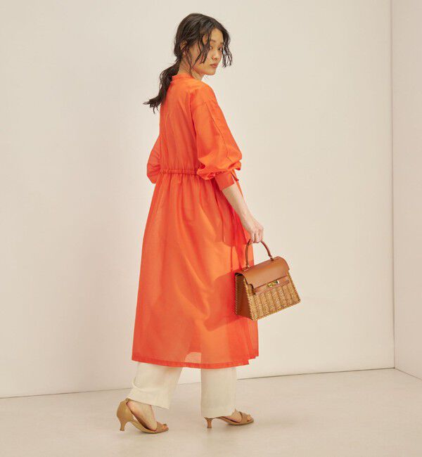 SHIPS for women「〈手洗い可能〉カールマイヤー 羽織り ワンピース◇」|ワンピース|