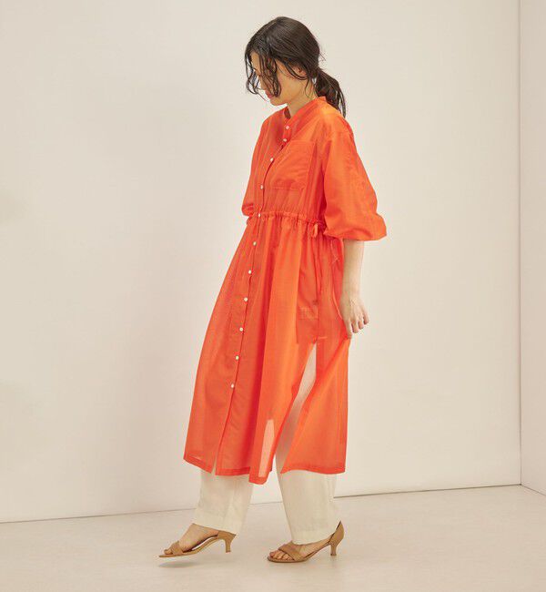 SHIPS for women「〈手洗い可能〉カールマイヤー 羽織り ワンピース◇」|ワンピース|