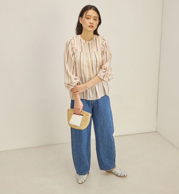 SHIPS for women「〈手洗い可能〉前後 2WAY シアー ストライプ ブラウス◇」|シャツ・ブラウス|
