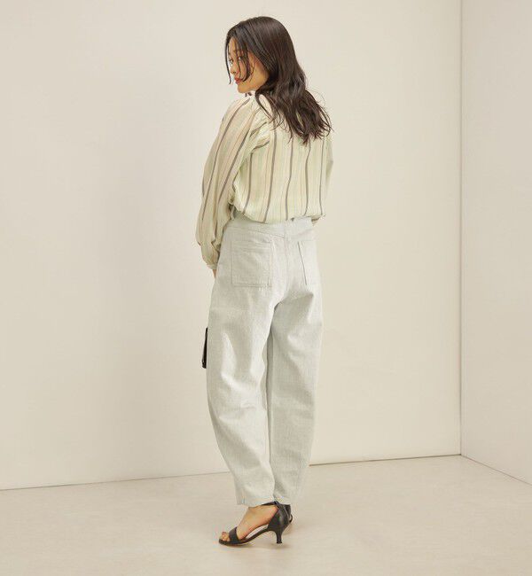 SHIPS for women「〈手洗い可能〉前後 2WAY シアー ストライプ ブラウス◇」|シャツ・ブラウス|