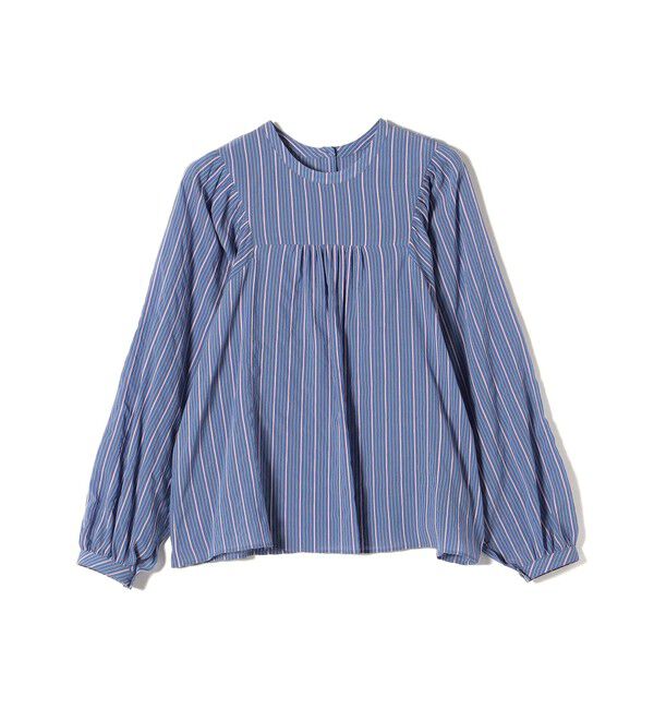 SHIPS for women「〈手洗い可能〉前後 2WAY シアー ストライプ ブラウス◇」|シャツ・ブラウス|