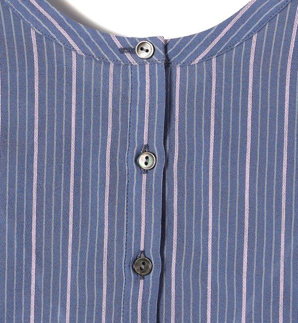 SHIPS for women「〈手洗い可能〉前後 2WAY シアー ストライプ ブラウス◇」|シャツ・ブラウス|