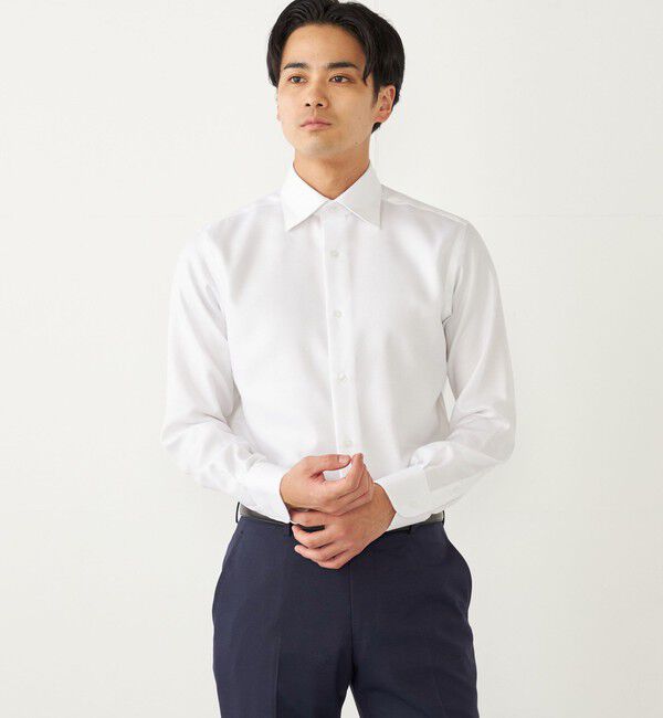 SHIPS Colors 「SHIPS Colors:  <消臭> LUTHAI ワイドカラー ドレスシャツ 2」|シャツ・ブラウス|