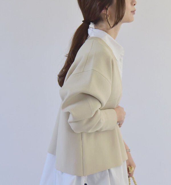 quaranciel「quaranciel:〈洗濯機可能〉クロップド Vネック プルオーバー」|その他|