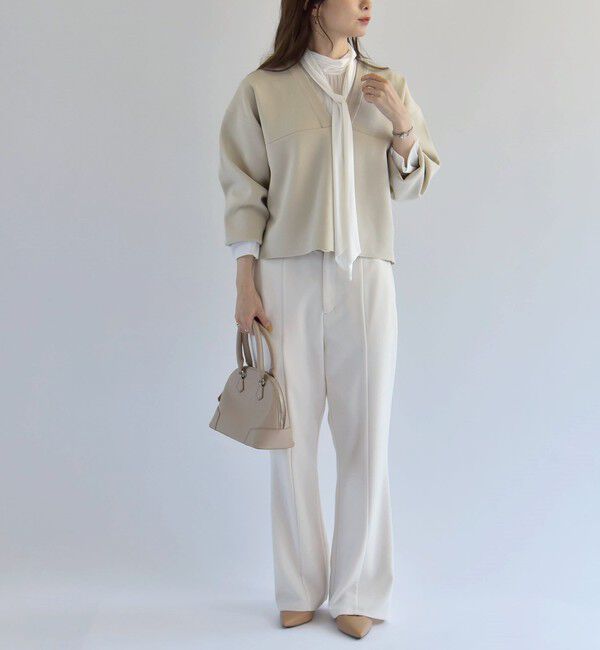 quaranciel「quaranciel:〈洗濯機可能〉クロップド Vネック プルオーバー」|その他|