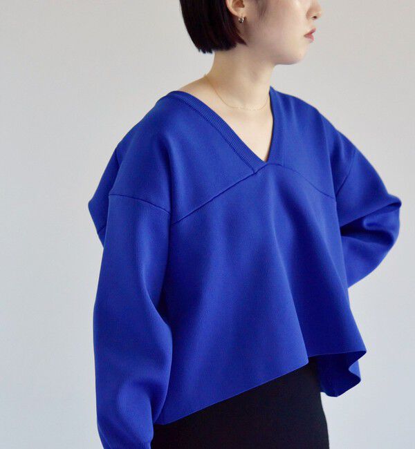 quaranciel「quaranciel:〈洗濯機可能〉クロップド Vネック プルオーバー」|その他|