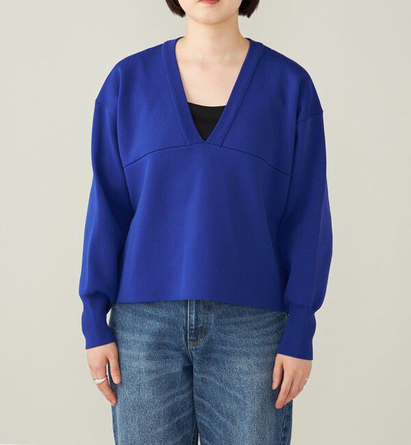 quaranciel「quaranciel:〈洗濯機可能〉クロップド Vネック プルオーバー」|その他|