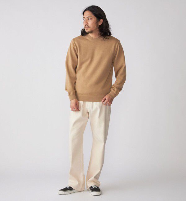 SHIPS「SHIPS:〈手洗い可能〉メリノウール TEXBRID(R) クルーネック ニット」|ニット・セーター|