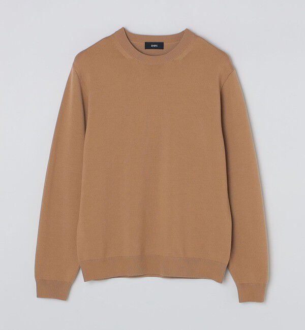 SHIPS「SHIPS:〈手洗い可能〉メリノウール TEXBRID(R) クルーネック ニット」|ニット・セーター|