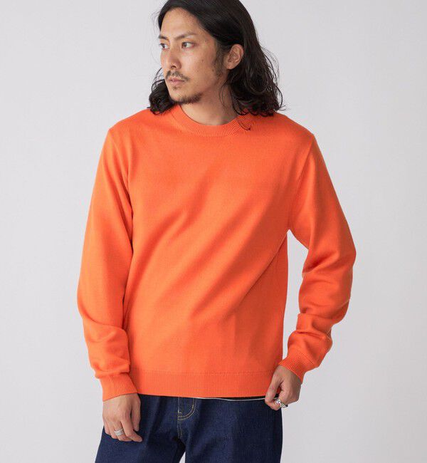 SHIPS「SHIPS:〈手洗い可能〉メリノウール TEXBRID(R) クルーネック ニット」|ニット・セーター|