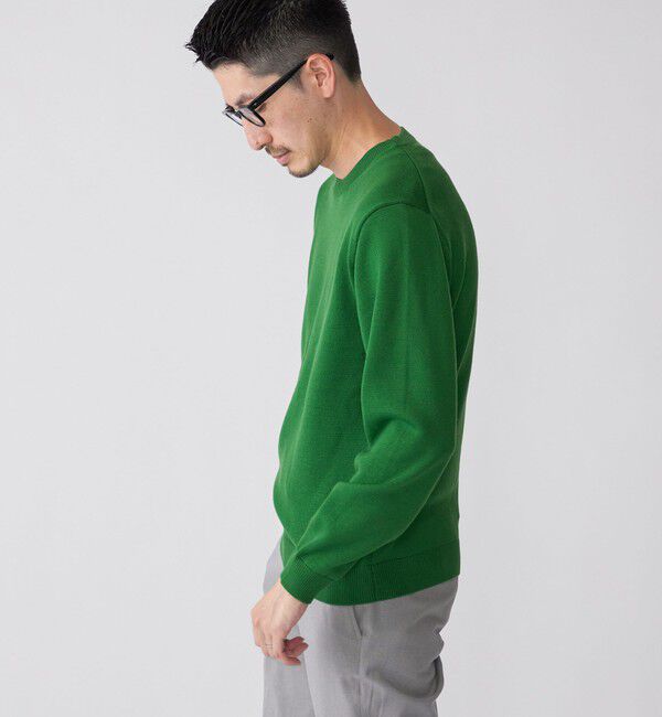 SHIPS「SHIPS:〈手洗い可能〉メリノウール TEXBRID(R) クルーネック ニット」|ニット・セーター|