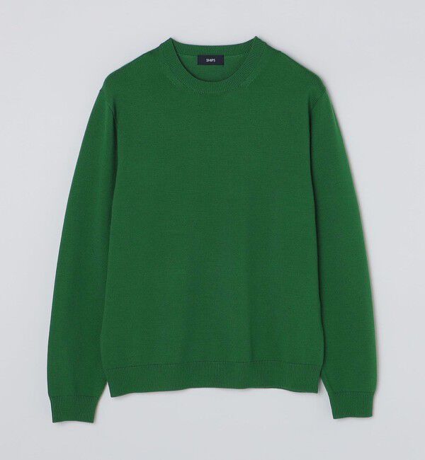 SHIPS「SHIPS:〈手洗い可能〉メリノウール TEXBRID(R) クルーネック ニット」|ニット・セーター|