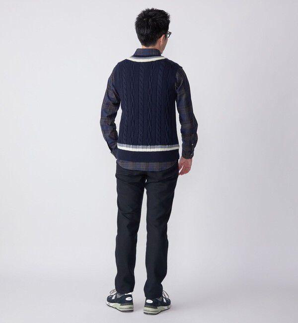 SHIPS「SHIPS: 奥山メリヤス チルデン ニット ベスト」|ベスト・ジレ|