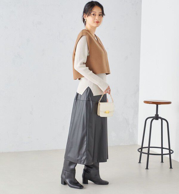 SHIPS for women「SUPER140 ジーロンウール オーバー ベスト ◇」|ベスト・ジレ|