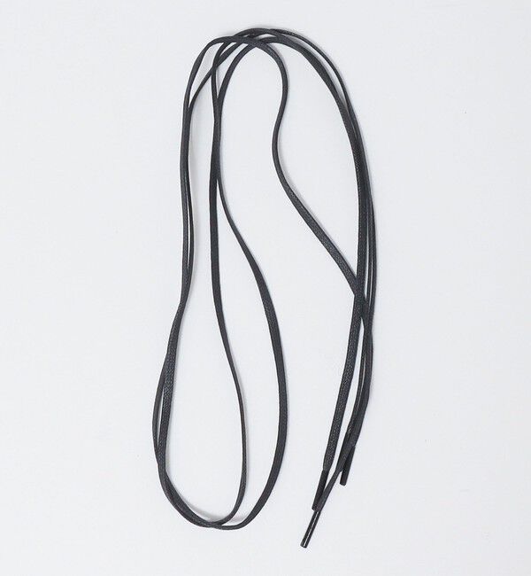 SHIPS「CROCKETT＆JONES: 5つアイレット フラット シューレース」|その他|ブラック