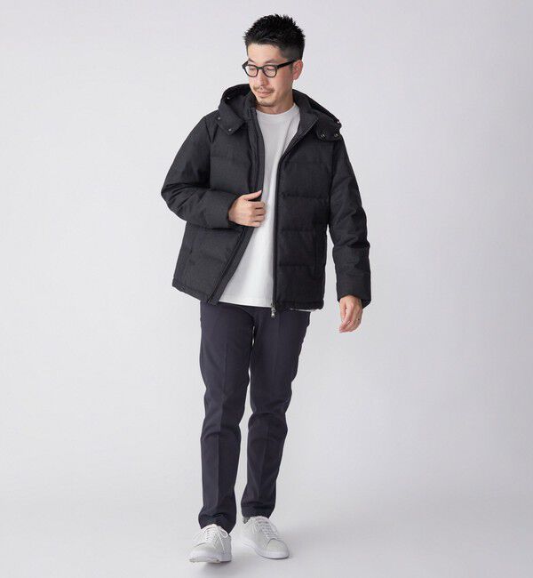 SHIPS「SHIPS: ウールファブリック ダウン ジャケット」|ダウン|