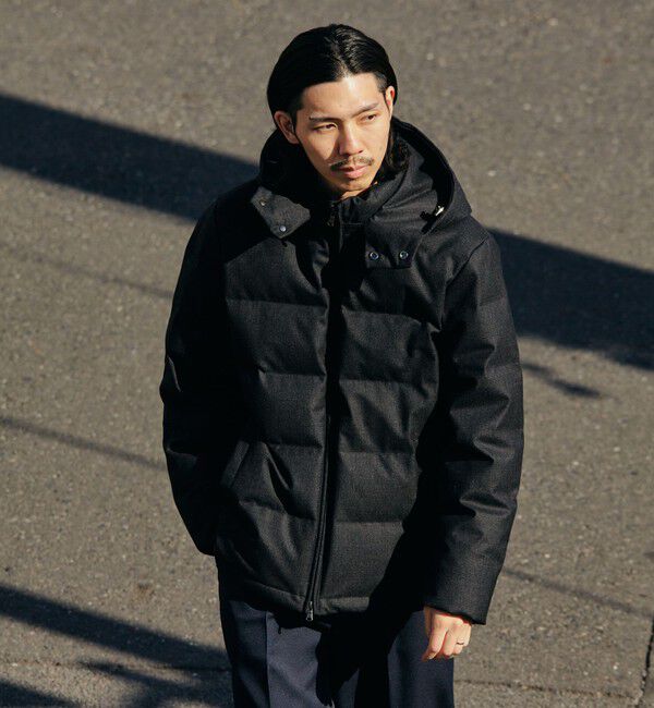 SHIPS「SHIPS: ウールファブリック ダウン ジャケット」|ダウン|