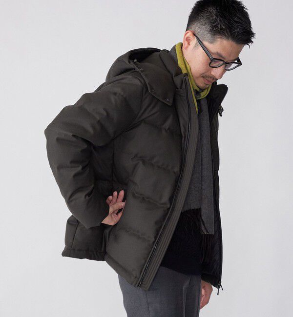 SHIPS「SHIPS: ウールファブリック ダウン ジャケット」|ダウン|