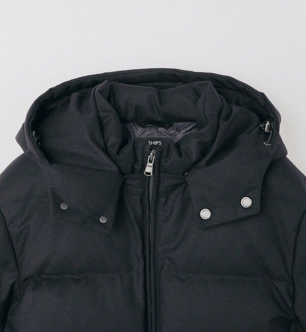 SHIPS「SHIPS: ウールファブリック ダウン ジャケット」|ダウン|
