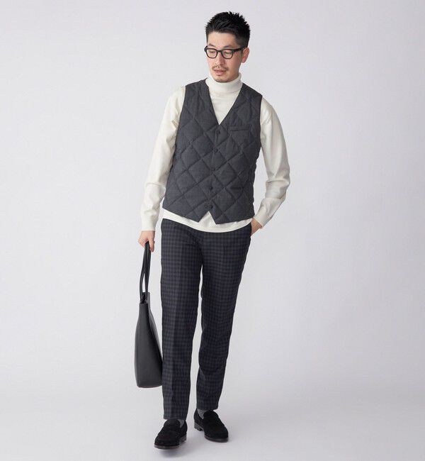 SHIPS「SHIPS: サキソニー ソロテックス ノープリーツ パンツ」|チノ|