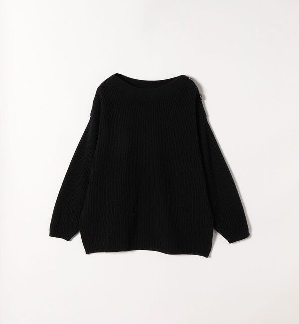 SHIPS any「SHIPS any: AQUA カシミヤ ミックス ボートネック ニット プルオーバー」|ニット・セーター|