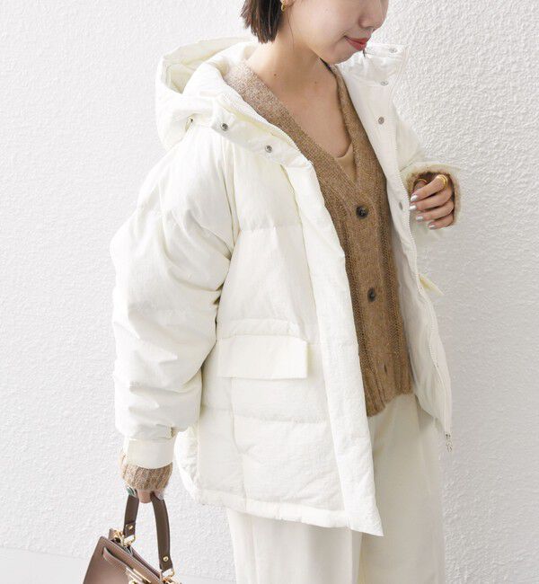 SHIPS any「SHIPS any: フーディ ショート ダウン ジャケット」|ダウン|