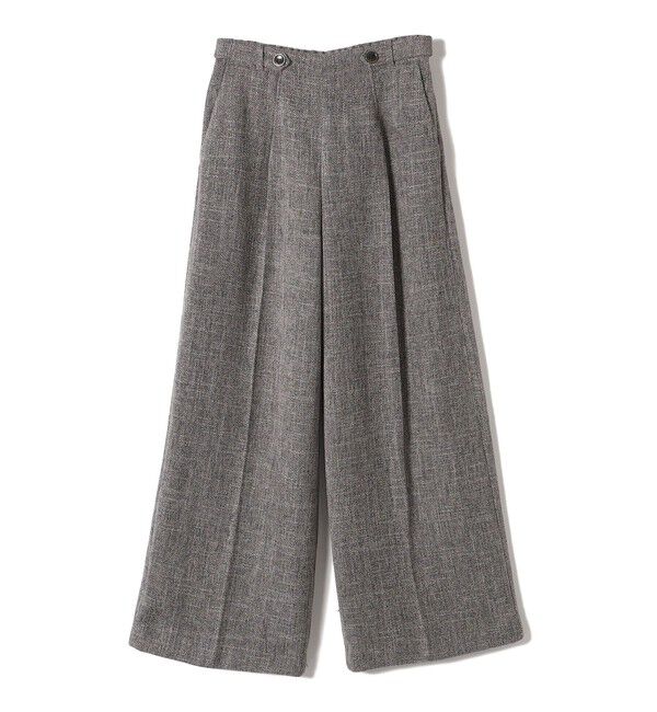 SHIPS Colors 「SHIPS Colors:〈手洗い可能〉ミックスツイード ワイドパンツ」|その他|ダークグレー