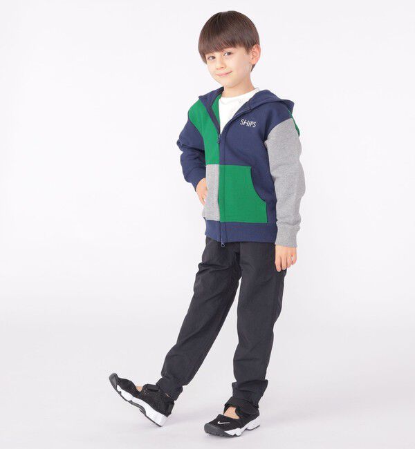 SHIPS KIDS「SHIPS KIDS:100～130cm / ロゴ フード ジップ パーカー」|パーカー|