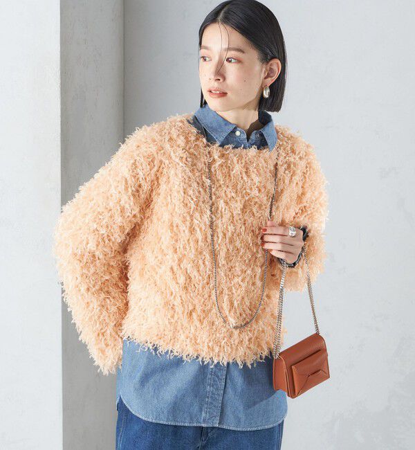 SHIPS for women「〈手洗い可能〉フェザー ヤーン プルオーバー 24SS ◇」|プルオーバー|