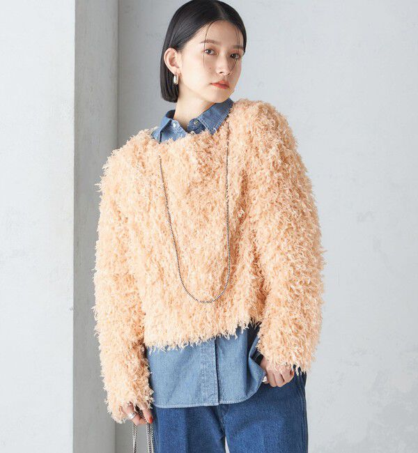 SHIPS for women「〈手洗い可能〉フェザー ヤーン プルオーバー 24SS ◇」|プルオーバー|