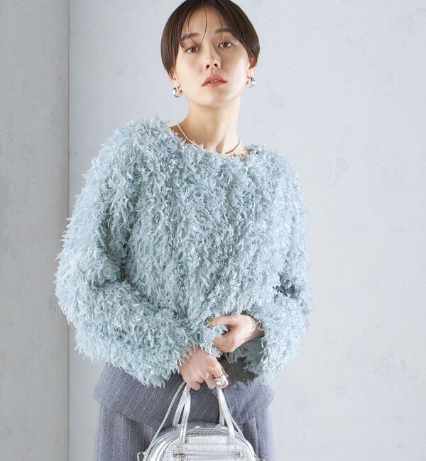 SHIPS for women「〈手洗い可能〉フェザー ヤーン プルオーバー 24SS ◇」|プルオーバー|