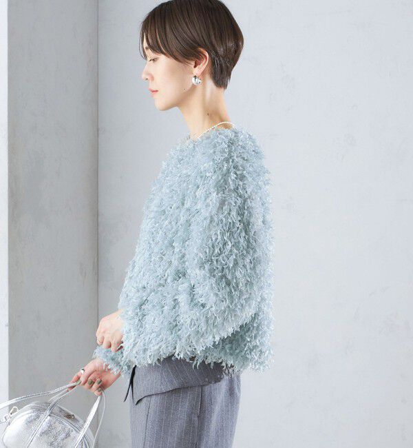 SHIPS for women「〈手洗い可能〉フェザー ヤーン プルオーバー 24SS ◇」|プルオーバー|