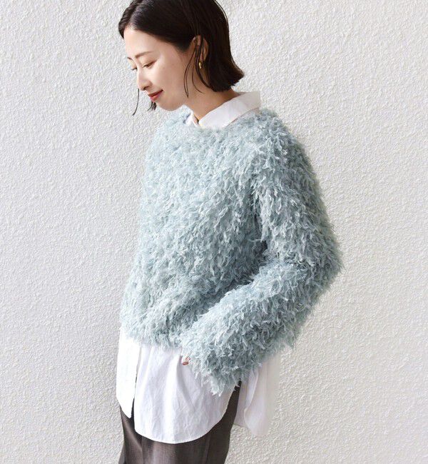 SHIPS for women「〈手洗い可能〉フェザー ヤーン プルオーバー 24SS ◇」|プルオーバー|