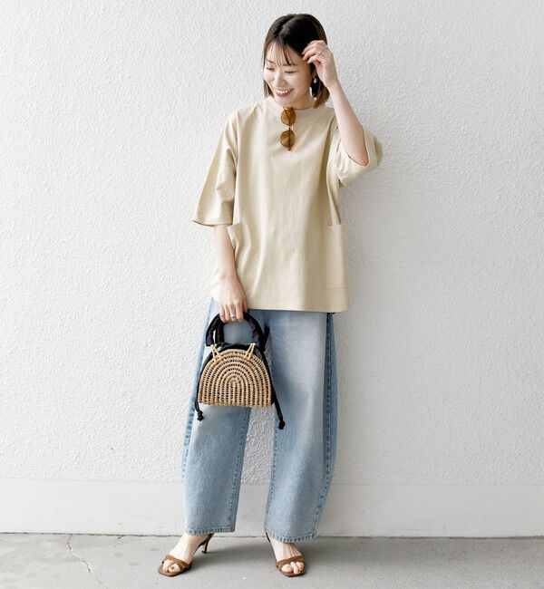 SHIPS any「【SHIPS any別注】Champion: ドルマン キャンプポケット Tシャツ 25SS◇」|Tシャツ・カットソー|