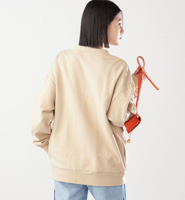 SHIPS for women「【SHIPS別注】81BRANCA:〈洗濯機可能〉レタード スウェット カーディガン」|カーディガン|