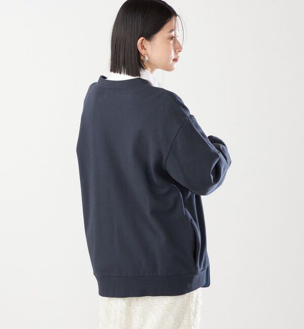 SHIPS for women「【SHIPS別注】81BRANCA:〈洗濯機可能〉レタード スウェット カーディガン」|カーディガン|