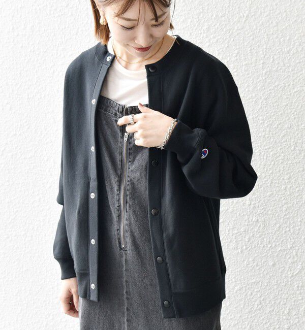 SHIPS any「【SHIPS any別注】Champion: リバースウィーブ(R) クルーネック カーディガン◇」|カーディガン|