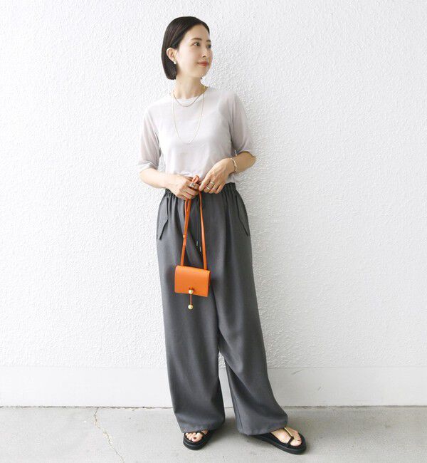 SHIPS for women「〈手洗い可能〉シアー ショートスリーブ プルオーバー」|Tシャツ・カットソー|