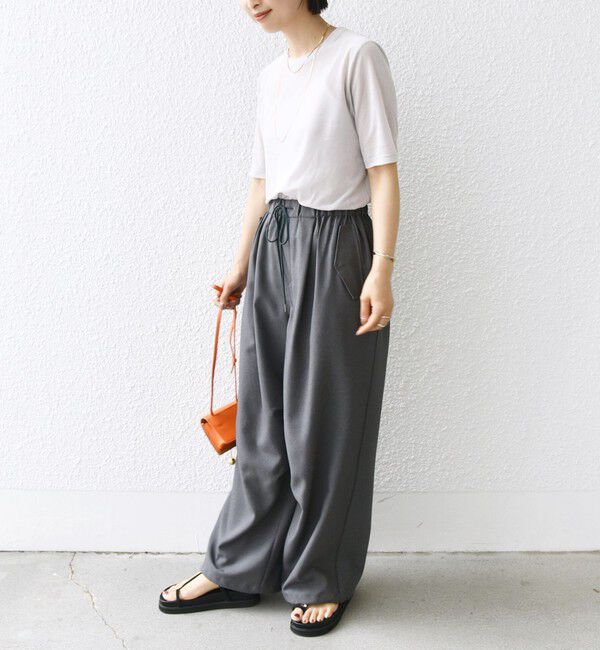 SHIPS for women「〈手洗い可能〉シアー ショートスリーブ プルオーバー」|Tシャツ・カットソー|