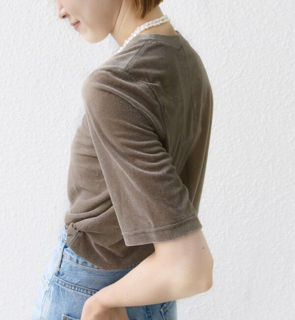 SHIPS for women「〈手洗い可能〉シアー ショートスリーブ プルオーバー」|Tシャツ・カットソー|