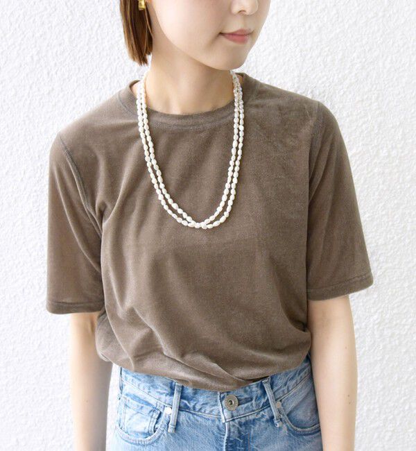 SHIPS for women「〈手洗い可能〉シアー ショートスリーブ プルオーバー」|Tシャツ・カットソー|