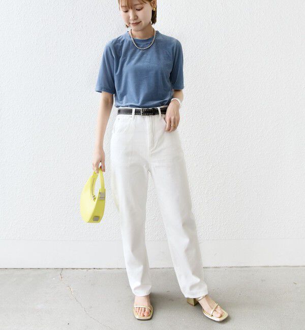 SHIPS for women「〈手洗い可能〉シアー ショートスリーブ プルオーバー」|Tシャツ・カットソー|