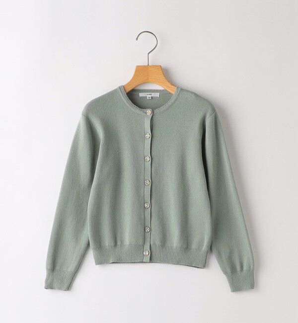 SHIPS KIDS「SHIPS KIDS:80～90cm / リバティ カーディガン」|カーディガン|ライトグリーン