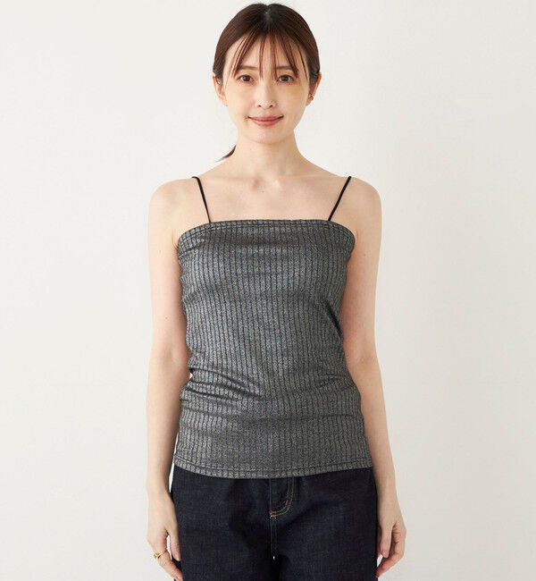 SHIPS Colors 「SHIPS Colors:〈洗濯機可能〉ハリヌキ ラメ カップ付き キャミソール」|インナー|