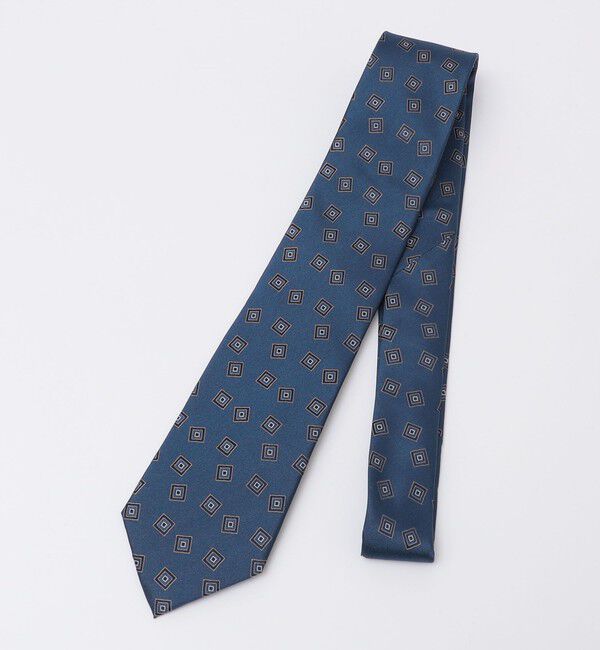 SHIPS Colors 「SHIPS Colors:ジオメトリー パターン タイ」|ネクタイ・蝶ネクタイ|ブルー