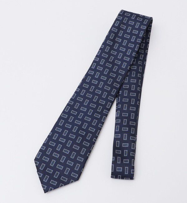 SHIPS Colors 「SHIPS Colors:ジオメトリー パターン タイ」|ネクタイ・蝶ネクタイ|ロイヤルブルー