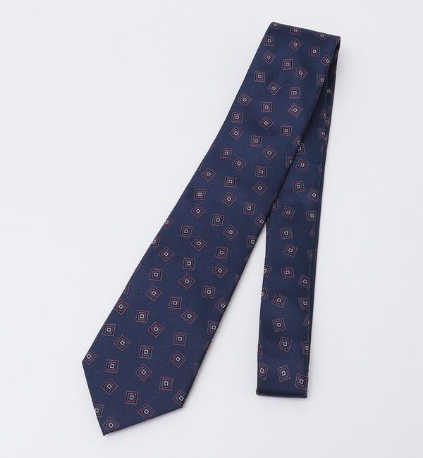 SHIPS Colors 「SHIPS Colors:ジオメトリー パターン タイ」|ネクタイ・蝶ネクタイ|コバルトブルー